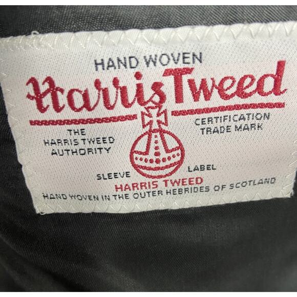 Harris Tweed Jacket Blazer Mens 43R Jos A Bank Quiet Luxury Old Money Heritage - Picture 3 of 16